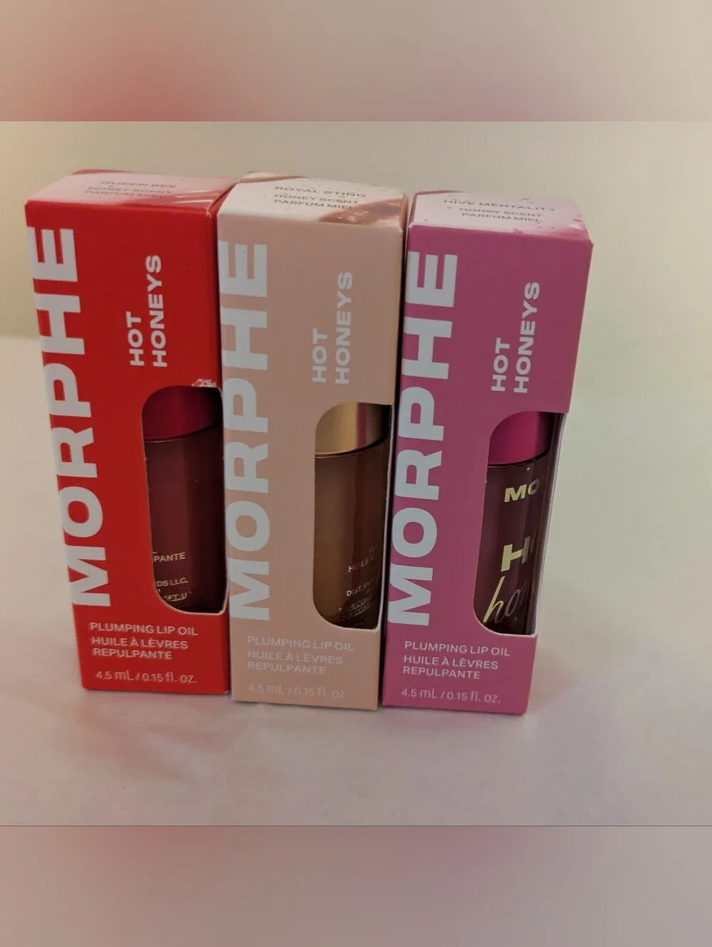 Morphe Tinted Lip Oils, Hot Shot Blush, Lip Pencil Coral, Nude & Pink
